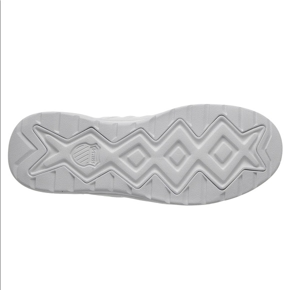 K-Swiss white leather stripe Berlo II sneaker shoe - Picture 6 of 9